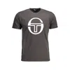 Sergio Tacchini Brown Cotton Men T-shirt In Grey