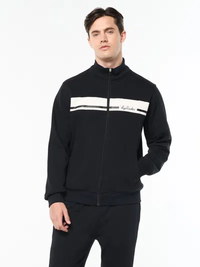Sergio Tacchini Cursivo Track Jacket In Black