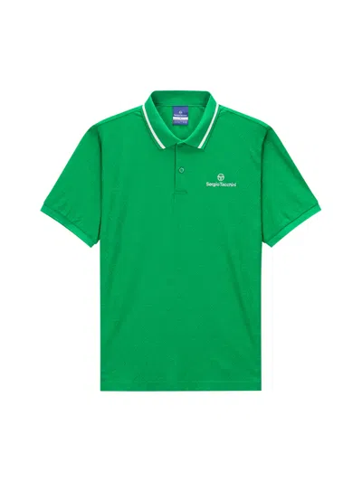Sergio Tacchini Daily Monogram Polo Shirt In Green