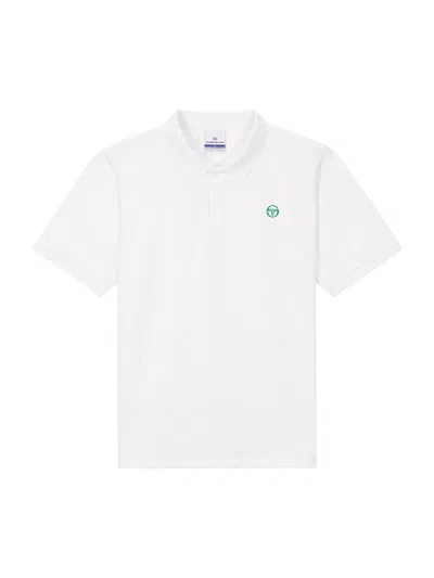 Sergio Tacchini Daily St Jacquard Polo Shirt In Gray