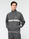 Sergio Tacchini Dallas Houndstooth Track Jacket In Black