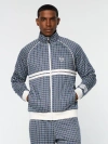 Sergio Tacchini Dallas Houndstooth Track Jacket In Blue
