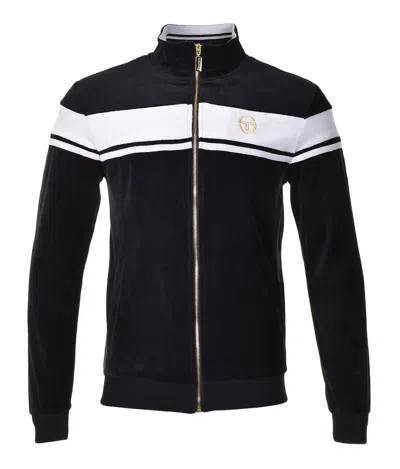Sergio Tacchini Damarind Velour Track Top Black