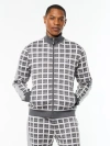 Sergio Tacchini Damarindo Check Track Jacket In Gray