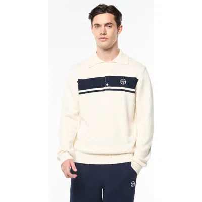 Sergio Tacchini Damarindo Long Sleeve Knit Polo In Multi