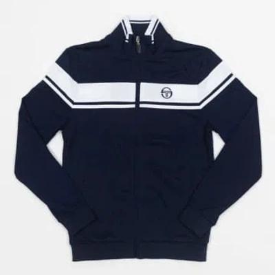 Sergio Tacchini Men's Zip-up Track Jacket In Navy/white In Blue