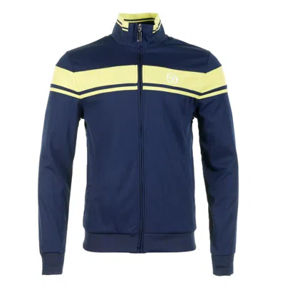 Sergio Tacchini Damarindo Tt Track Top Maritime Blue / Celery Green In Multi
