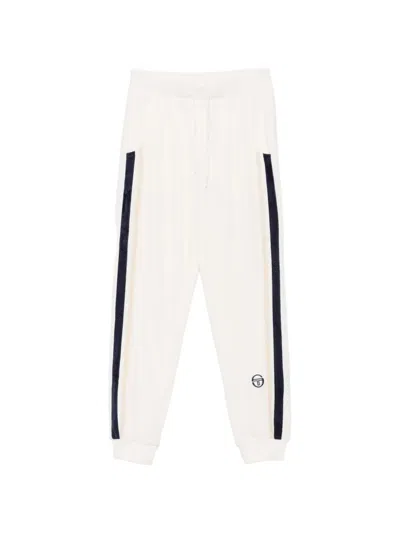 Sergio Tacchini Damarindo Velour Track Pants In White