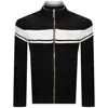 Sergio Tacchini Damarindo Velour Track Top Black In Black