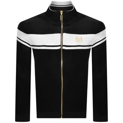 Sergio Tacchini Damarindo Velour Track Top Black