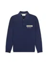 Sergio Tacchini Dario Long Sleeve Polo In Blue
