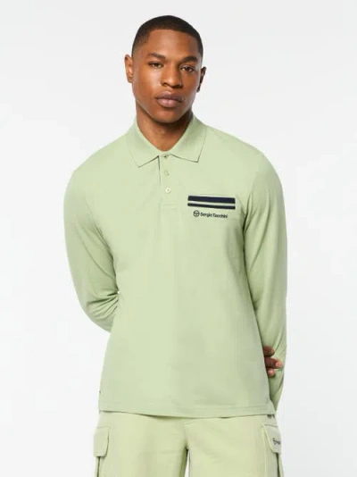 Sergio Tacchini Dario Long Sleeve Polo In Green
