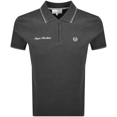 Sergio Tacchini Davide Polo T Shirt Charcoal Grey In Gray