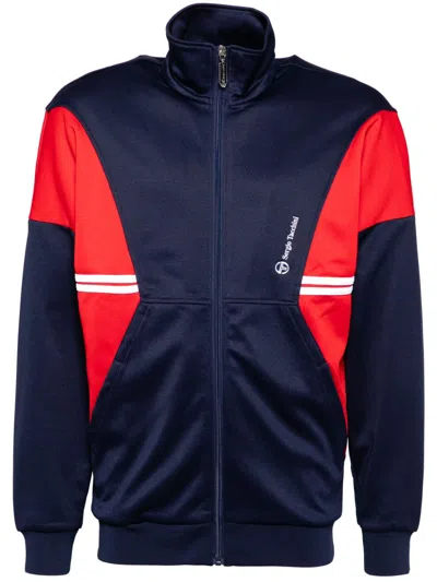 Sergio Tacchini Embroidered Track Jacket In Blue