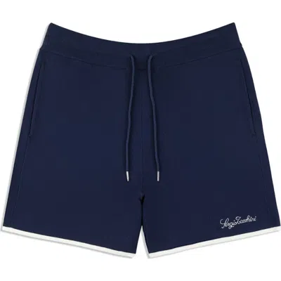 Sergio Tacchini Enzo Knit Shorts In Blue