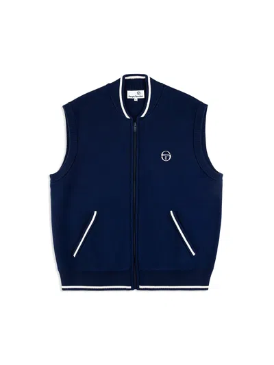 Sergio Tacchini Enzo Knit Vest In Blue