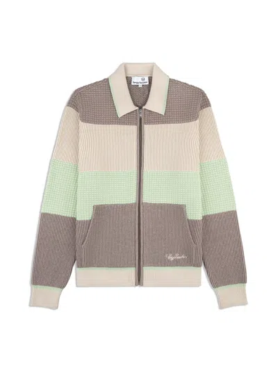 Sergio Tacchini Enzo Striped Track Jacket In Neutral