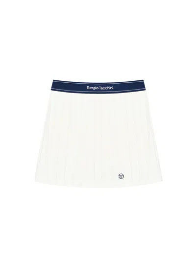 SERGIO TACCHINI ESSENTIAL PIQUE PLEATS SKIRT