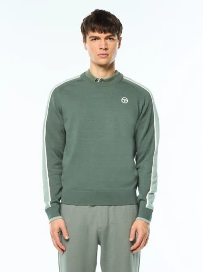 Sergio Tacchini Fico Crew Long Sleeve In Green