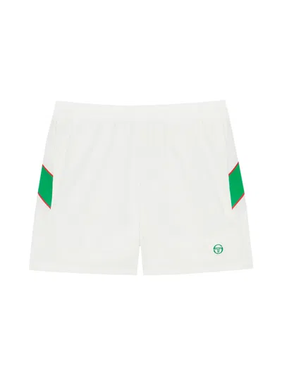 Sergio Tacchini Flag Woven Shorts In White