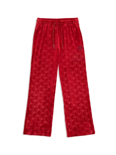 Sergio Tacchini Gabrisa Velour Track Pant In Red