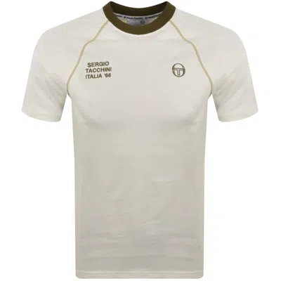 Sergio Tacchini Ghibli Davis T Shirt Cream In White