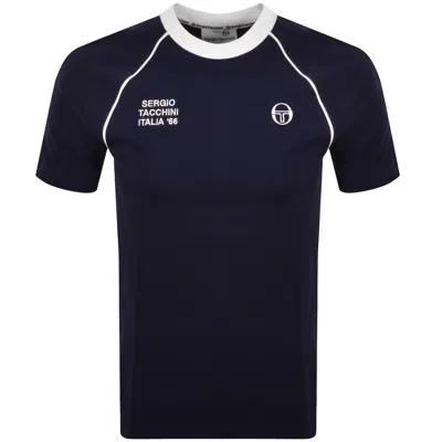 Sergio Tacchini Ghibli Davis T Shirt Navy In Blue