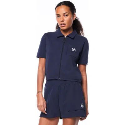 Sergio Tacchini Gianna Cabana Shirt In Blue