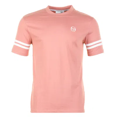 Sergio Tacchini Grello Crew Neck T Shirt Light Mahogany / White In Multi
