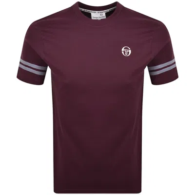 Sergio Tacchini Grello T Shirt Fig Purple In Burgundy