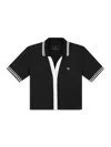 Sergio Tacchini Idalia Cropped Polo In Black