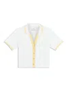Sergio Tacchini Idalia Cropped Polo In White