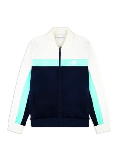 Sergio Tacchini Lazaro Velour Track Jacket In Blue