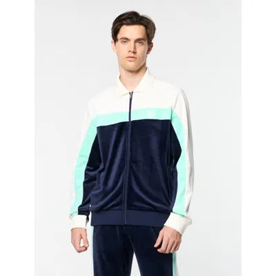 Sergio Tacchini Lazaro Velour Track Jacket In Multi