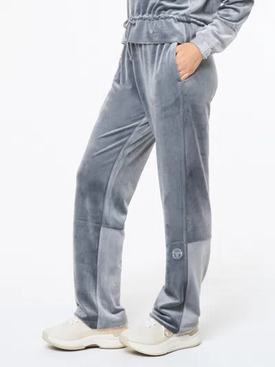 Sergio Tacchini Lina Velour Track Pant In Gray