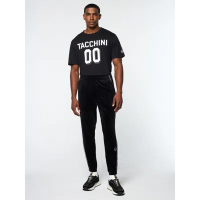 Sergio Tacchini Lioni Velour Track Pant In Black