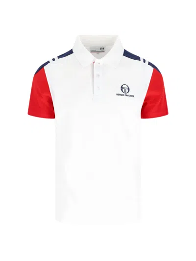 Sergio Tacchini Logo Polo Shirt In White