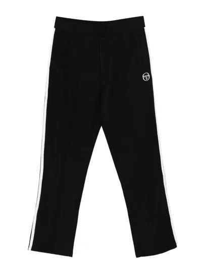 Sergio Tacchini Logo Stripe Trousers In Black