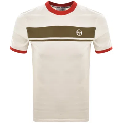Sergio Tacchini Logo T Shirt Beige In Neutral