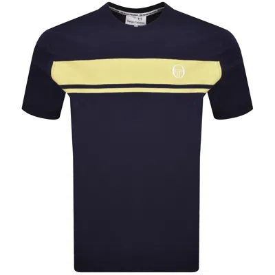 Sergio Tacchini Logo T Shirt Navy In Blue