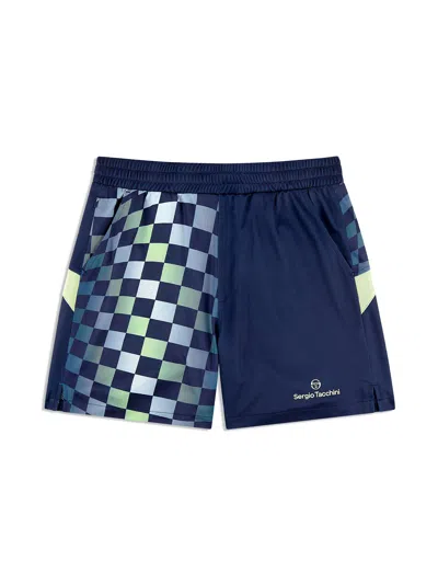 Sergio Tacchini Luca Piquã Printed Short In Blue