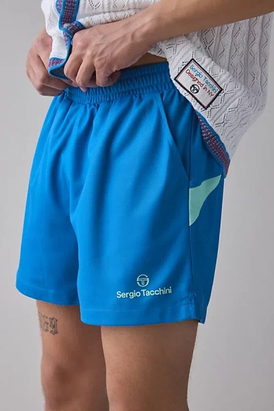 Sergio Tacchini Luca Pique Short In French Blue, Men's At Urban Outfitters