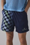 Sergio Tacchini Luca Printed Short In Eclipse, Men's At Urban Outfitters In Eclipse