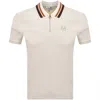 Sergio Tacchini Mahony Velour Polo Cream In Neutral