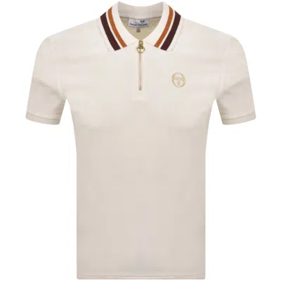 Sergio Tacchini Mahony Velour Polo Cream In White