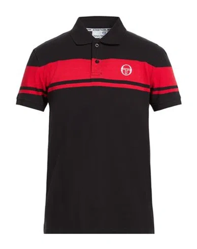 Sergio Tacchini Man Polo Shirt Red Size Xl Cotton