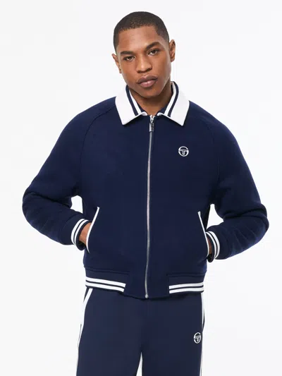 Sergio Tacchini Marco Varsity Jacket In Blue