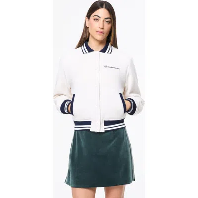 Sergio Tacchini Marisa Varsity Jacket In White