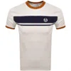 Sergio Tacchini Master T Shirt Gardenia In White