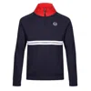Sergio Tacchini Men's Dallas 1/4 Zip Tracktop Archivio Jacket In Navy In Blue